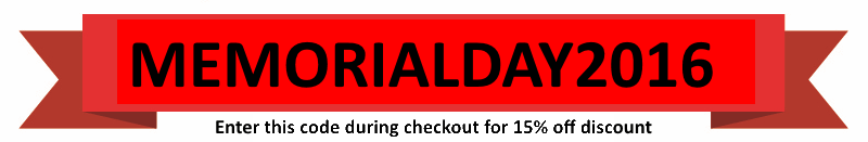 Memorial Day Coupon Code for 2015