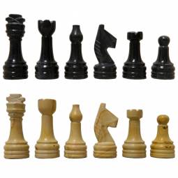 Chess Set - Large Metal Staunton Men on Marble Decoupage Chess Board –  WorldWise Imports