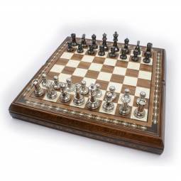 21" Bobby Fischer Ultimate Metal Luxury Storage Chess Set