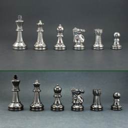 3 3/4" Bobby Fischer Ultimate Metal Chess Pieces