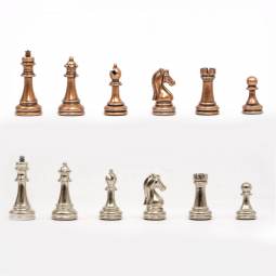 2 1/2" Metal Staunton Chess Pieces