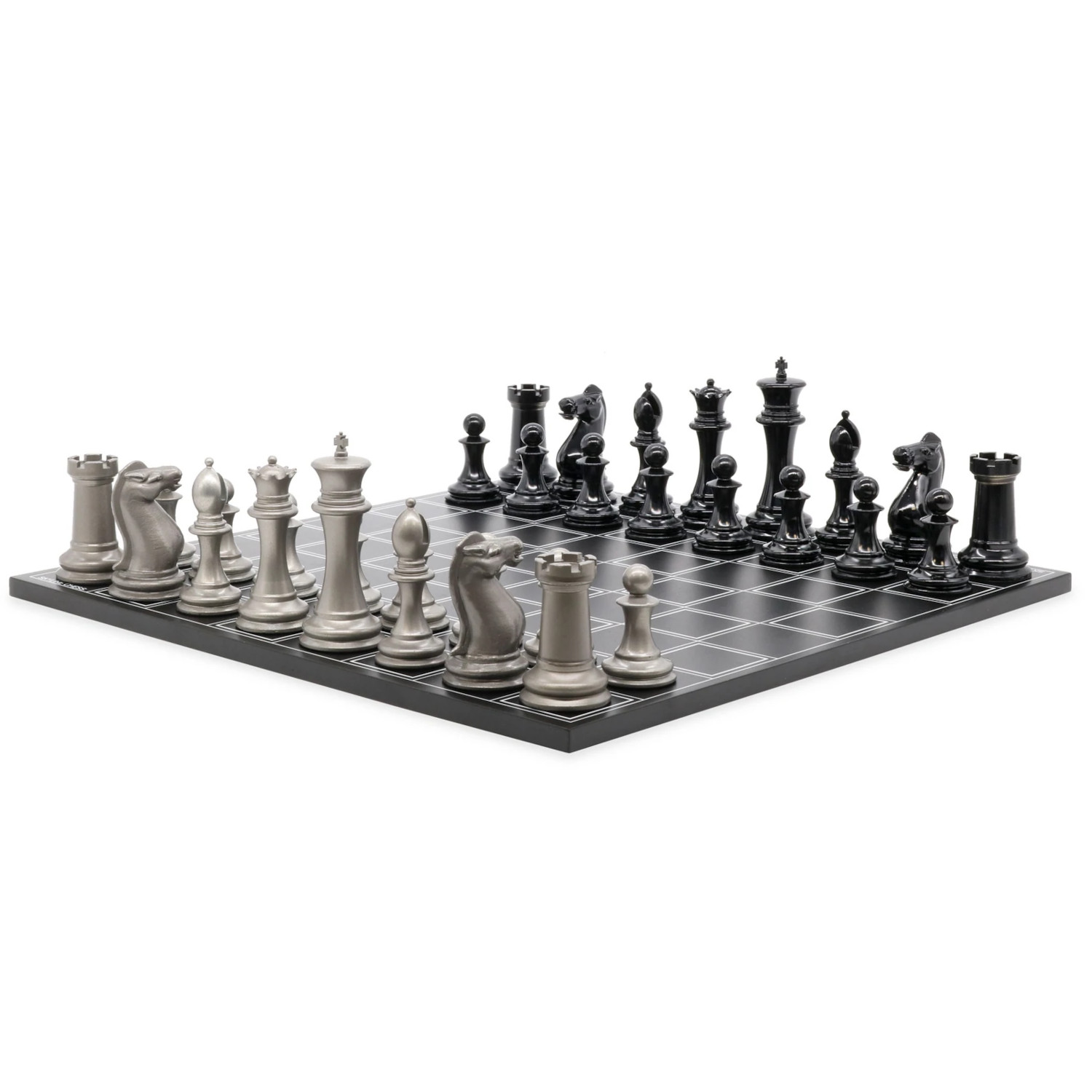 15 Luxury Solid Steel Staunton Chess Set