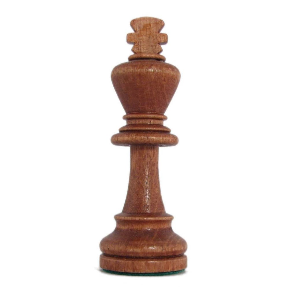 19 Stained Beech Staunton Analysis Chess Set with Storage Box