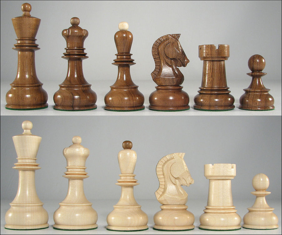 1950s' Fischer Dubrovnik Chess Set- Chess Pieces Only - Ebony