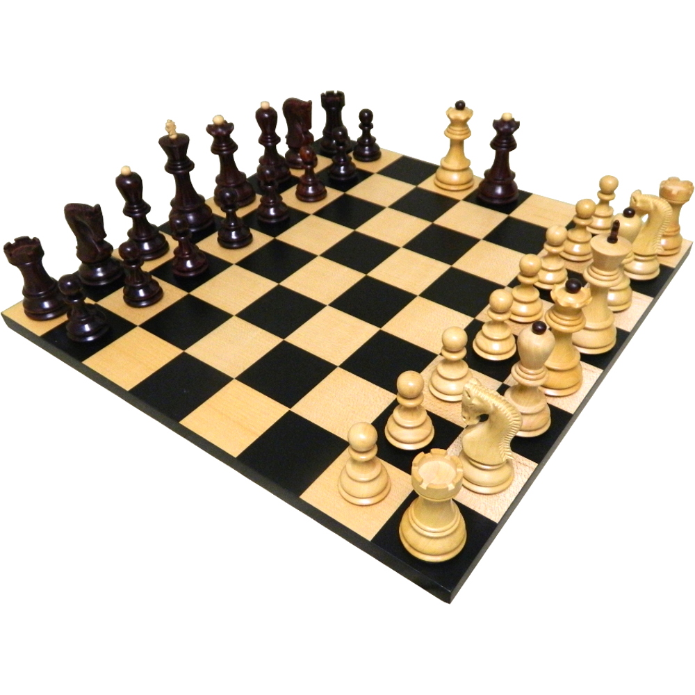 Heart-shaped chess pieces in wine and black colors, on a board