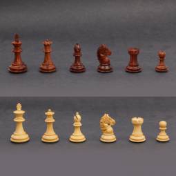 3" MoW Padouk Centurion Staunton Chess Pieces