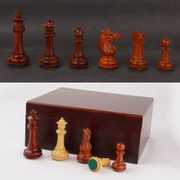 4" MoW Padouk Phalanx Staunton Chess Pieces