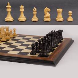 23" MoW Ebony Imperator Presidential Staunton Chess Set