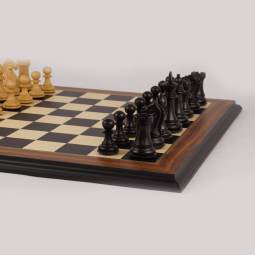 23" MoW Ebony Imperator Presidential Staunton Chess Set