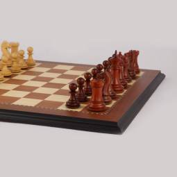 23" MoW Padouk Imperator Presidential Staunton Chess Set