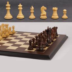 23" MoW Rosewood Imperator Presidential Staunton Chess Set