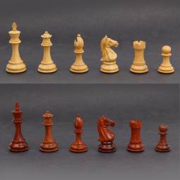 4" MoW Padouk Imperator Staunton Chess Pieces