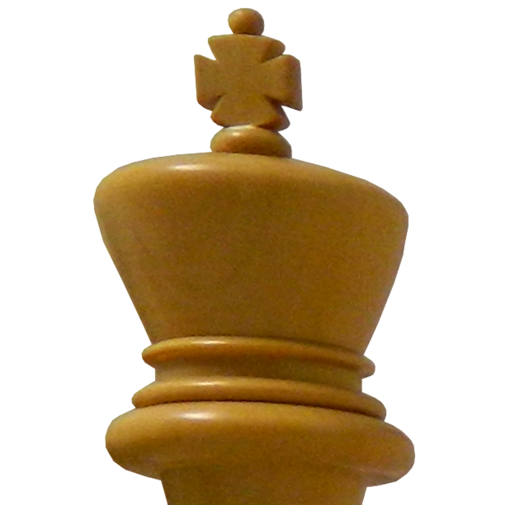 18 MoW Ebony Conqueror Staunton Luxury Chess Set with Steel