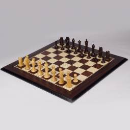 23" MoW Rosewood Equinox Deluxe Beveled Chess Set