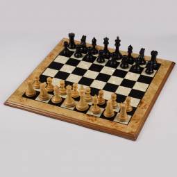 16" MoW Ebony Luxe Legionnaires Turkish Chess Set