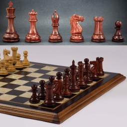 16" MoW Padouk Luxe Legionnaires Turkish Chess Set