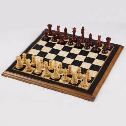 16" MoW Padouk Luxe Legionnaires Turkish Chess Set