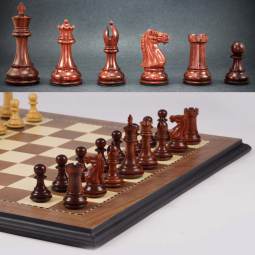 18" MoW Padouk Luxe Legionnaires Presidential Chess Set