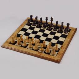 16" MoW Rosewood Luxe Legionnaires Turkish Chess Set