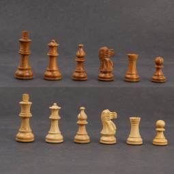 3" MoW Classics Honey Rosewood Executive American Staunton Chess Pieces