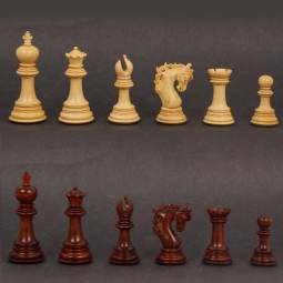 4 3/4" MoW Padouk Benevito Staunton Chess Pieces