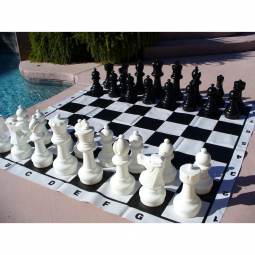 16" Garden Chess Set with Nylon Chess Board