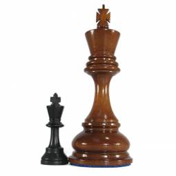 8" Teak Wood Chess Pieces