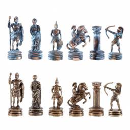 2" Small Archers Oxidized Metal Chess Pieces