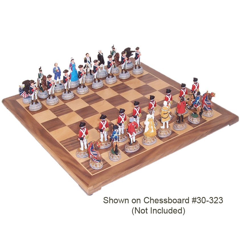 Details about   Vintage 1776 American Revolutionary War Chess Set Pieces Independence Classic 