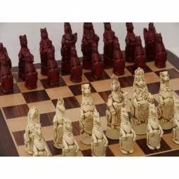5" Royal Beasts Crushed Stone Chess Pieces