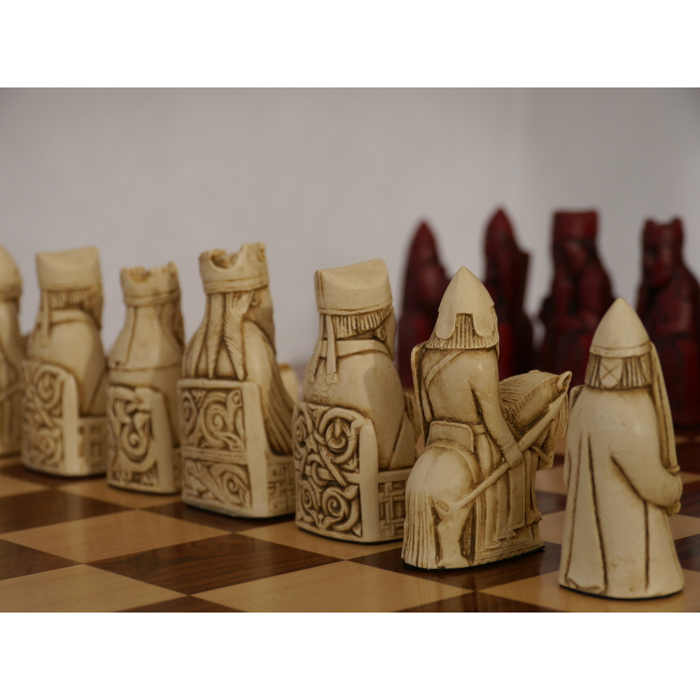 English and Scottish Crushed Stone Chess Pieces