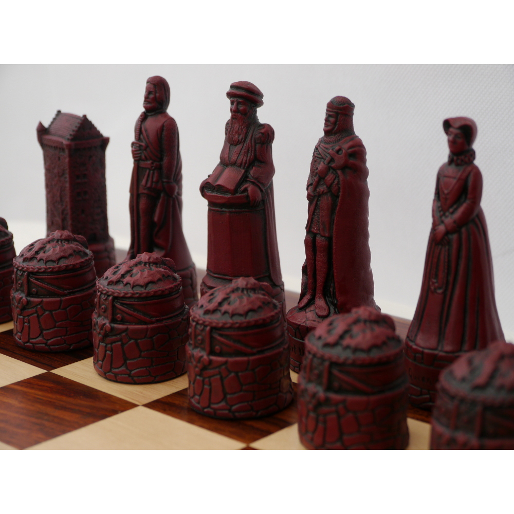 English & Scottish Crushed Stone Chess Pieces