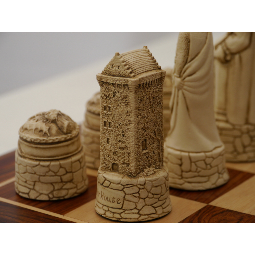 English and Scottish Crushed Stone Chess Pieces