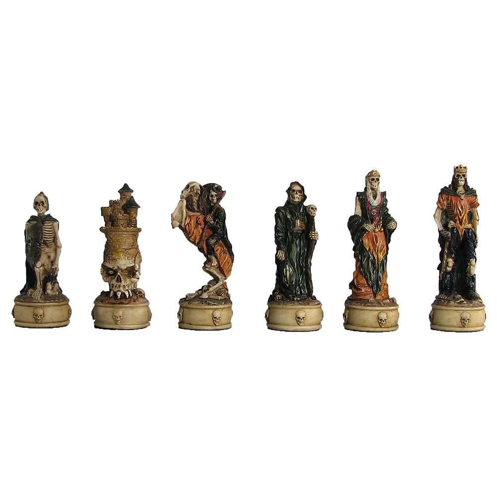 3.25 English vs Scottish Hand Painted Polystone Chess Pieces