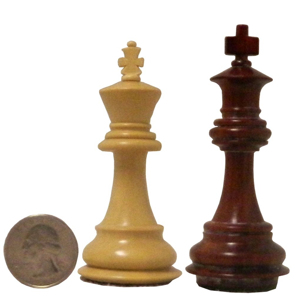 staunton chess pieces by king height
