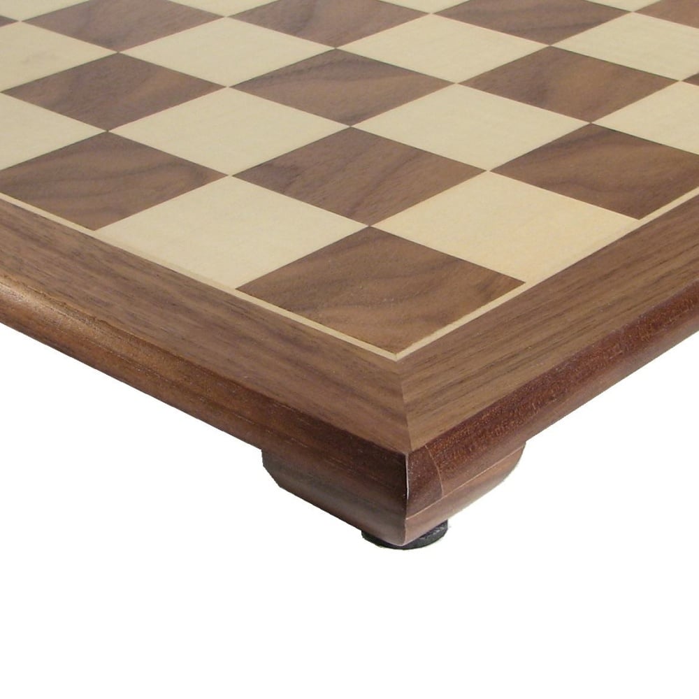 Walnut and Oak Solid Wood Chessboard - www.