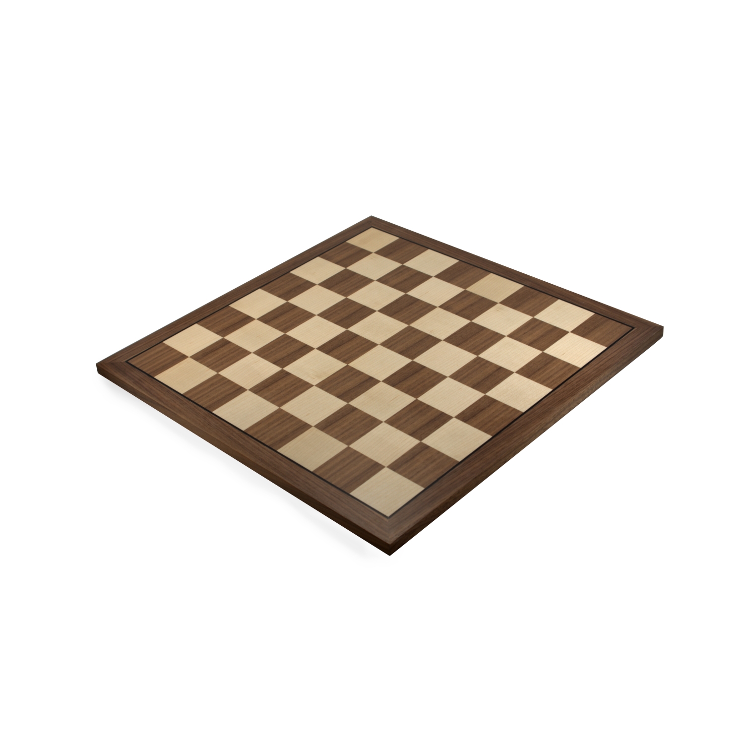 18" Walnut Wooden Chess Board with 2" Squares