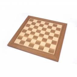 16" Small Walnut Inlaid Chess Board with 1 1/2" Squares
