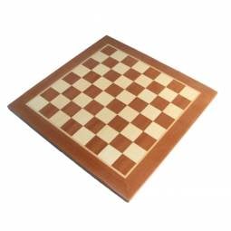 19" Mahogany & Sycamore Chess Board with 2" Squares