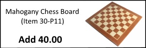 Mahogany Chess Board (Add 40.00)