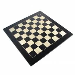 18" Black Erable Glossy Chess Board with 1 3/4" Squares