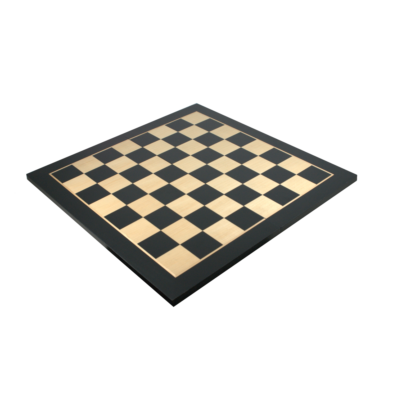 Ebony Chess Board with Rosewood Border - 2in Squares