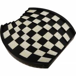 17 1/2" Black Arena Turkish Chess Board with 2" Squares