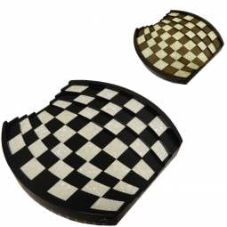 17 1/2" Arena Turkish Chess Board with 2" Squares