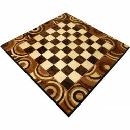 18" Italian Hand Inlaid Brown Briarwood Chess Board with 1 1/2" Squares