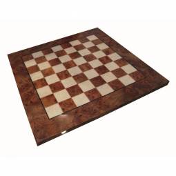 24" Glossy Italian Elm Root Board,2 3/8" Squares