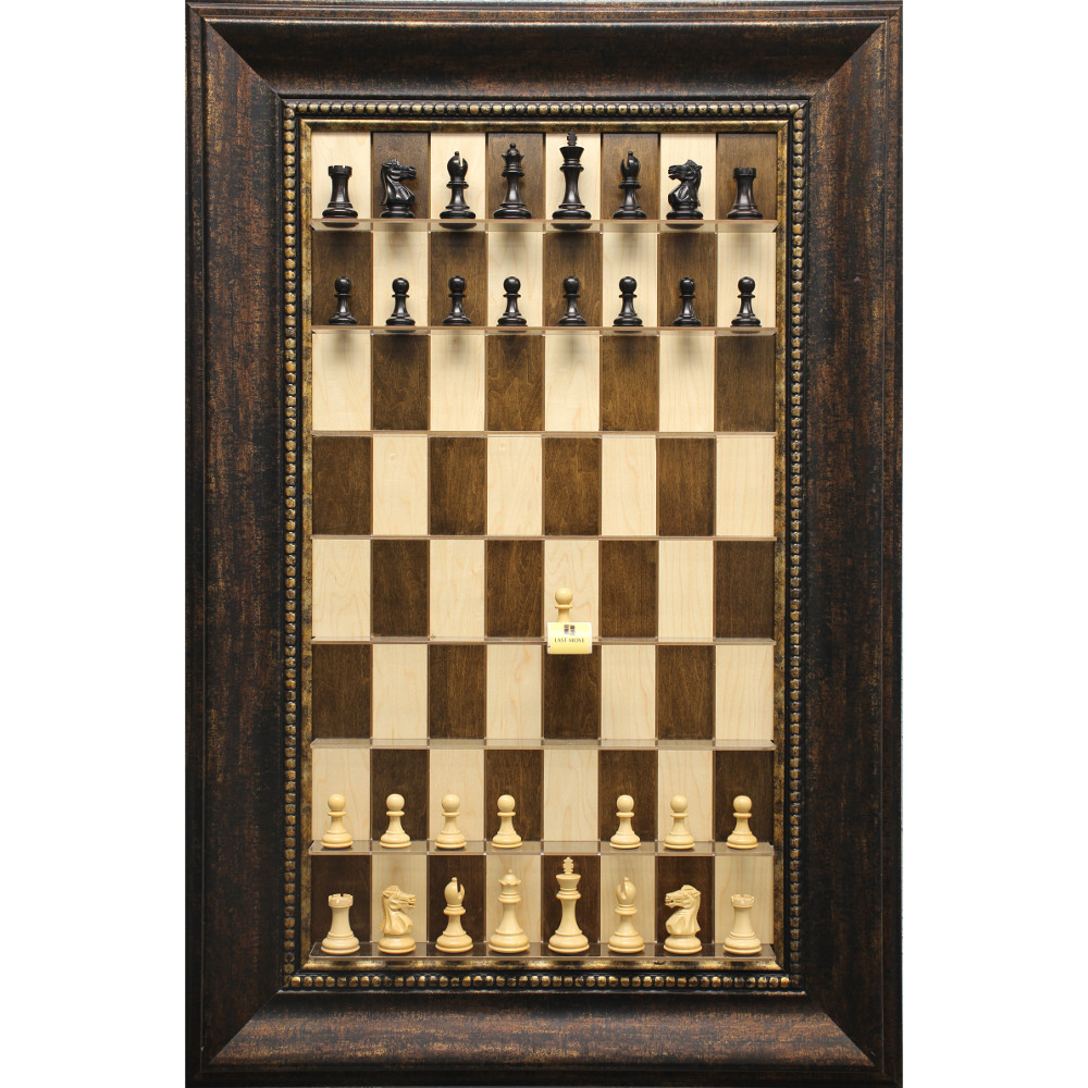 Straight Up Chess Board - Walnut Maple