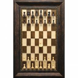 Straight Up Vertical Chess Board - Walnut Maple