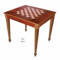 Luxury Rose Turkish Chess Table with Drawers
