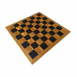 20" Black and Olive Chess Board with 2 1/4" Square - Executive Style